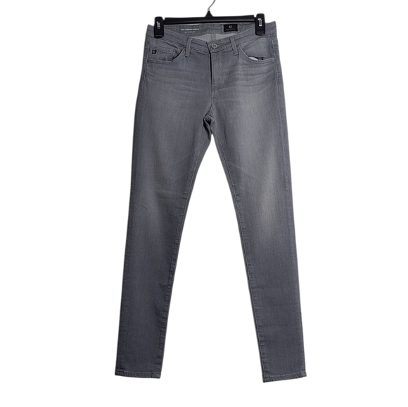 AG ADRIANO GOLDSCHMIED The Legging Ankle Super Skinny Grey Jeans Size 27 - Picture 1 of 16